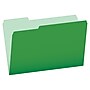 Pendaflex Recycled File Folder, 1/3-Cut Tab, Legal Size, Green, 100/Box (43501/3BGR)~#|#~ACD20465-A434-4157-AA8F609C87757B57_sc7