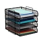 Mind Reader 4-Tier Stackable Paper Desk Tray, Metal Mesh, Black, 4/Pack (BSTACK4-BLK)~#|#~ACD41DF6-66BC-469D-AB5C38DBCE2D6B21_sc7