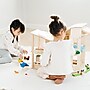 PlanToys Wooden Dollhouse with Furniture, 21.9" x 17.9" x 22.3", Green (PTS7156)~#|#~ACDCD358-1F7C-474D-869854E7FAD4EF94_sc7