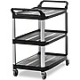 Rubbermaid® X-tra Utility Cart; Black~#|#~50081_sc7