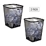 Mind Reader Metal Trash Can Without Lid, 5 Gallon, Black, 2/Pack (2SQUAGA-BLK)~#|#~ACF3F5D5-F602-4C38-AC3BEA91274A6F3F_sc7