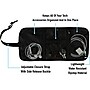 G Force 13.78" Fabric Travel Organizer, Water Resistant, Black (25589)~#|#~AD1C74DB-712F-4934-A6D2A239DB82F575_sc7