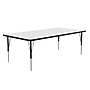 Correll Rectangular Activity Table Set, 72" x 36", Height Adjustable, Frosty White (AP1-A3672DEREC-80-09-09-8-18)~#|#~AD216E91-61D6-41A0-95715B48C6A4E38C_sc7