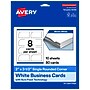 Avery Rectangle Single Rounded Corner Business Cards, Matte White, 80/Pack (19479398867)~#|#~AD220E30-5708-44FC-9203DCB5058AA91D_sc7