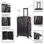 InUSA Vasty 24" Hardside Suitcase, 4-Wheeled Spinner, TSA Checkpoint Friendly, Black (IUVAS00M-BLK)~#|#~AD478620-336A-4DFA-9D72F7F6DCE6375E_sc7