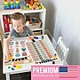 Hadley Designs 17" x 11" Retro Boho Preschool Educational Posters For Toddlers, Laminated, 16/Set (HDDX004ACFGE5)~#|#~AD47E04C-22F2-4C5D-999ADEB232359DA7_sc7
