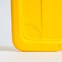 Iris 60 Quart Storage Container with Hinged Lid, Plastic, Yellow, 6/Pack (500277)~#|#~AD56B2A2-22FA-4805-AD8141CDB26F8DCE_sc7