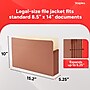 Staples Reinforced File Pocket, 5.25" Expansion, Legal Size, 8.5"x14",  Brown, 10/Box (ST418343)”~#|#~AD6E7439-6344-4462-8EC0CAE4E0388074_sc7
