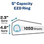 Avery Heavy Duty 5" 3-Ring Non-View Binders with Thumb Notch, One Touch EZD Ring, Blue (79-886)~#|#~AD867AEF-EDB6-4A05-90A650FB6CA6B817_sc7