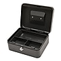 Excello Brands Steel Cash Box with Key Lock, 4 Compartments, Black (CHBX-6202-KY)~#|#~ADA03368-737B-40C0-8E2C16AB47DDBE1C_sc7