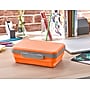 Lockermate By Bostitch Latch Pencil Pouch, Orange/Gray (23124-OG21-DM)~#|#~ADB96D7D-F01D-4B29-BD9DC3486D0EA214_sc7