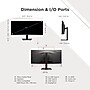 ViewSonic 34" Curved UWQHD 120Hz Monitor, Built-In Speaker, Universal Docking Station, Adjustable, HDR10, Black (VG3420C)~#|#~ADC5DA79-972E-41F1-A750F151498678E6_sc7