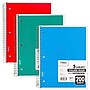 Mead 5-Subject Notebook, 8.5" x 11", College Ruled, 200 Sheets, Assorted Colors, Each (06780)~#|#~ADC8F405-3A00-4693-9685E42FA9F165D5_sc7