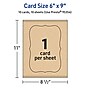 Avery Integrated Cards, 6" x 9", Matte Kraft Brown, 10/Pack (95354)~#|#~ADCC2237-BA95-4F67-A784ADB35C19A0AE_sc7