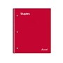 Staples Premium 1-Subject Notebook, 8.5" x 11", Graph Ruled, 100 Sheets, Red  (TR58324)~#|#~ADCDFB69-F819-4570-9EF7FABD7ADFE364_sc7