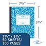 Roaring Spring Paper Products Composition Notebooks, 7.75" x 9.75", Wide Ruled, 50 Sheets, Blue (ROA77921)~#|#~ADD08CFF-B0F8-4FFB-AC5122CE3FD0375B_sc7