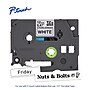 Brother P-touch TZe-S231 Strong Adhesive Laminated Label Tape, 1/2" x 26.2', Black on White~#|#~ADF67BF0-3071-4904-90F2A6ABF1D77237_sc7