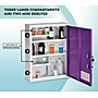 Viva Comfort Dual Lock Surface-Mount Medicine Medical Cabinet, 1.1 cu. ft., Purple (ADI999-04-PUR-MK)~#|#~AE1E25FD-43A0-452D-848FF1DFA67A022E_sc7