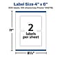 Avery Laser/Inkjet Rectangle Multipurpose Labels, 4" x 6", White, 200 Labels/Box (94278)~#|#~AE2B3C34-BA8A-416F-8DFB2F2865B5976E_sc7