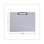 Universal Plastic Brushed Aluminum Clipboard, Landscape, 1/2" Capacity, 11 X 8 1/2~#|#~AE4312D9-31AF-4E83-8193654AA26FB352_sc7