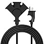 Uncaged Ergonomics Comfort Grip 3-Outlet Extension Cord, 8 ft, Black (CGEC-Black)~#|#~AE662379-833A-45ED-887B0DF16A5DE6DF_sc7