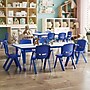 Flash Furniture Emmy Rectangular Activity Table Set, 23.625" x 47.25", Height Adjustable, Blue (YU06036RECTBLBL)~#|#~AE6C1553-135E-4C3B-BB1A7B8FDC045E5C_sc7