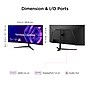 ViewSonic 34" Curved WQHD 180Hz LED AMD FreeSync Gaming Monitor, HDR10, Height Adjustable, Black (VX3418C-2K)~#|#~AE711CC2-8F06-48EB-B53FC1C3273174D7_sc7