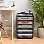 Iris 5-Drawer Storage Cart, Black (587685)~#|#~AE76DA74-BFDF-4A4B-94644082852B522B_sc7