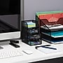 Mind Reader 4-Compartment Metal Desk Organizer, Black (MESHMINI-BLK)~#|#~AE7E509B-1564-4220-B11317ED646A4751_sc7