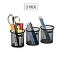 Mind Reader Metal Pen and Accessory Holder Desk Organizer, Black, 3-Pieces (CLIPMESH3-BLK)~#|#~AE869E10-3E96-4E71-A5586300CAEF0E5F_sc7