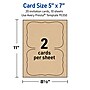 Avery Matte General Use Blank Cards, Kraft Brown, 20/Pack (95350)~#|#~AEACDF67-C43F-4B4E-90F51E91F55B07F6_sc7