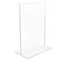 Staples Sign Holder, 5" x 7", Clear Plastic – Small Desktop Display Stand for Price Cards, Notices & Table Signs~#|#~AEBE5975-92E3-47F0-813991694B4E93ED_sc7
