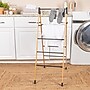 Household Essentials Bamboo V-Shaped Folding Clothes Drying Rack, Black (HE1203)~#|#~AF13695A-603B-427A-8842DE8C511AAEC8_sc7