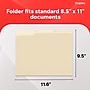 Staples Reinforced  Classification Folder, 3/4" Expansion, Letter Size, Manila, 50/Box (ST831099/831099)~#|#~AF2393DB-95FA-4746-B52E10E38E43281E_sc7