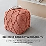 Anji Mountain Atlas Terracotta Fabric Rectangular Pouf Ottoman (AMBPF097-1917)~#|#~AF38564A-E499-4C6F-AE594543893B4C38_sc7