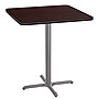 NPS CT Series 36" Square 42" Height Cafe Table, X Base, Grey Frame/Mahogany Top (CTG33636XBPBTMMY)~#|#~AF3BCA1C-33EE-4E1B-A659CE17D6CC7FD1_sc7