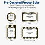 Avery Invitation Cards, 5" x 7", Gold & Black Stripes with Bow, 20/Pack (19479370940)~#|#~AF3FB5FB-0502-40C8-8C8189145A3BFD6A_sc7