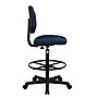 Flash Furniture Mid Back Fabric Ergonomic Drafting Stool, Navy Blue (BT659NVY)~#|#~AF416BF8-85CD-4BAF-A7672D8F217F51AD_sc7