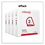 Universal 2" 3-Ring View Binders, D-Ring, White, 4/Pack (UNV20746PK)~#|#~AF543C82-6379-4F36-AD56B2525FAFBD7A_sc7