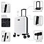 InUSA Trend 20" Hardside Carry-On Suitcase, 4-Wheeled Spinner, TSA Checkpoint Friendly, White (IUTRE00S-WHI)~#|#~AF6F6CD1-73CC-4C2D-A790D5871B7920A7_sc7