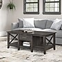 Bush Furniture Key West 47" x 24" Coffee Table, Dark Gray Hickory (KWT148GH-03)~#|#~AF830825-DDC9-43D8-B8F12C098AC00BD9_sc7