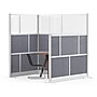 Luxor Modular Room Divider Add-On Wall, 70"H x 70"W, Gray/Frosted PET/Acrylic (MW-7070-XFCG)~#|#~AF8A2DCD-AA38-4D29-A25E21D06A5F33E5_sc7