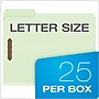 Pendaflex Reinforced Pressboard Classification Folder, 1" Expansion, Letter Size, Light Green, 25/Box (17178EE)~#|#~AF8B7A5B-43CD-4AB4-96E6FB2ECEEE1B4A_sc7