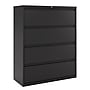 Staples Heavy Duty 4 Drawer Lateral File Cabinet, Letter/Legal Size, 52.36"H x 42"W x 18.62"D, Black (59621/17460)~#|#~AF8ECA4F-12AC-4B18-B6B208F96075AEA3_sc7