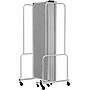 National Public Seating Robo Series 7-Panel Folding Mobile Room Divider, 72"H x 164"W, Grey Fabric (RDG6-7PT02)~#|#~AFCA5907-5B65-44E9-8865CA0312E81CD7_sc7