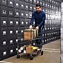 Fellowes 2-Shelf Metal Mobile Mail Cart with Dual Wheel Front Casters, Chrome (40912)~#|#~AFD30355-4832-4850-A0F6BEA3ED796FAC_sc7