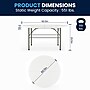 Flash Furniture Scarborough Folding Table, 60.5" x 60.5", White (DAD154Z)~#|#~AFDFB935-E1BC-4B95-B35CABC3B9CA22E4_sc7