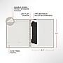 Staples Pro120 Elite™ Flexible Cover Meeting Notebook, 8.5" x 11", Narrow Ruled, 90 Sheets, Black (ST63372)~#|#~AFE76D09-2092-4DDE-94EA1E7DB16BC86C_sc7
