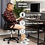 Mind Reader Memory Foam Ergonomic Lower Back Cushion Posture Corrector, Black/Blue (MEMCUSHGL-BLK)~#|#~B0297596-62C8-40F1-918CCA8EF0A2DF23_sc7