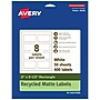 Avery EcoFriendly Laser/Inkjet Rectangle Multipurpose Labels, 2" x 3-1/2", White, 400/Box (94238)~#|#~B0313FAB-8284-4928-A14AE1EE6FF4D2E7_sc7